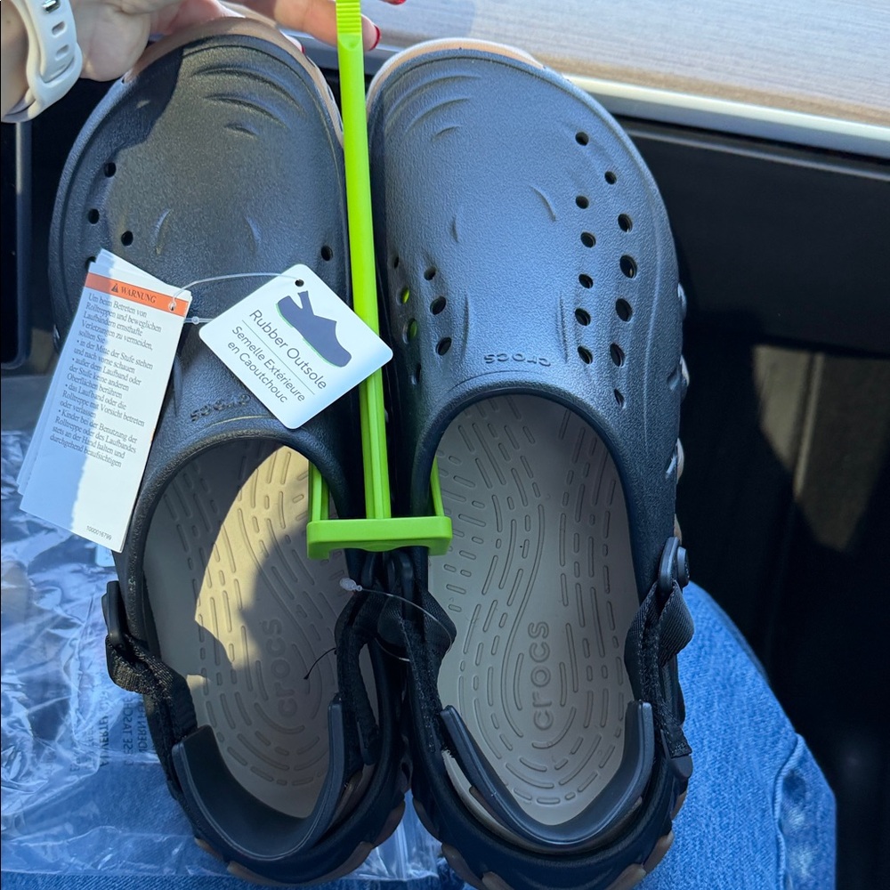 CROCS Kids' Black Sandals - Picture 4 of 7